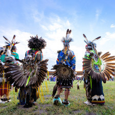Performers at the Rosebud Wacipi, Fair & Rodeo in South Dakota