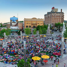 Event happening in downtown Rapids City, South Dakota